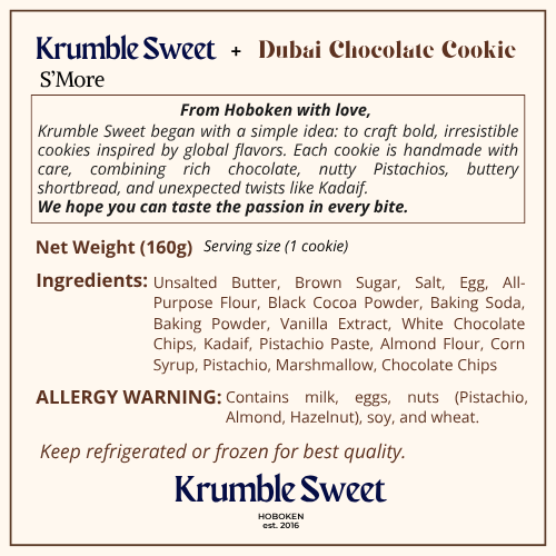 Dubai Chocolate Cookie - S'More Flavor